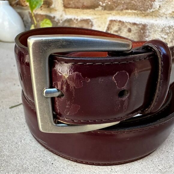 Coach Other - Coach | burgundy brown leather 1” wide belt size 36”